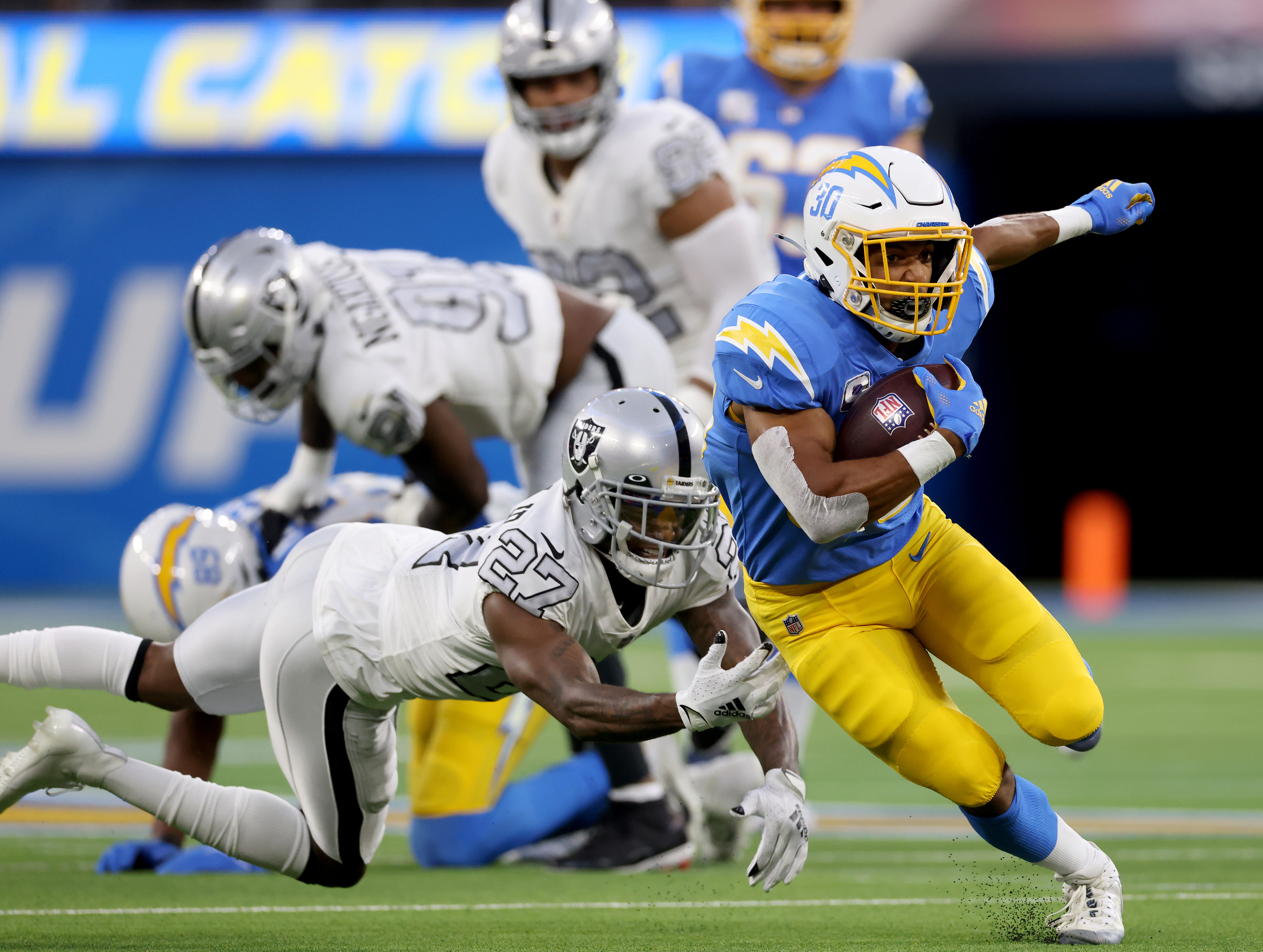 The Raiders and Chargers face off Sunday night to decide the final AFC playoff spot