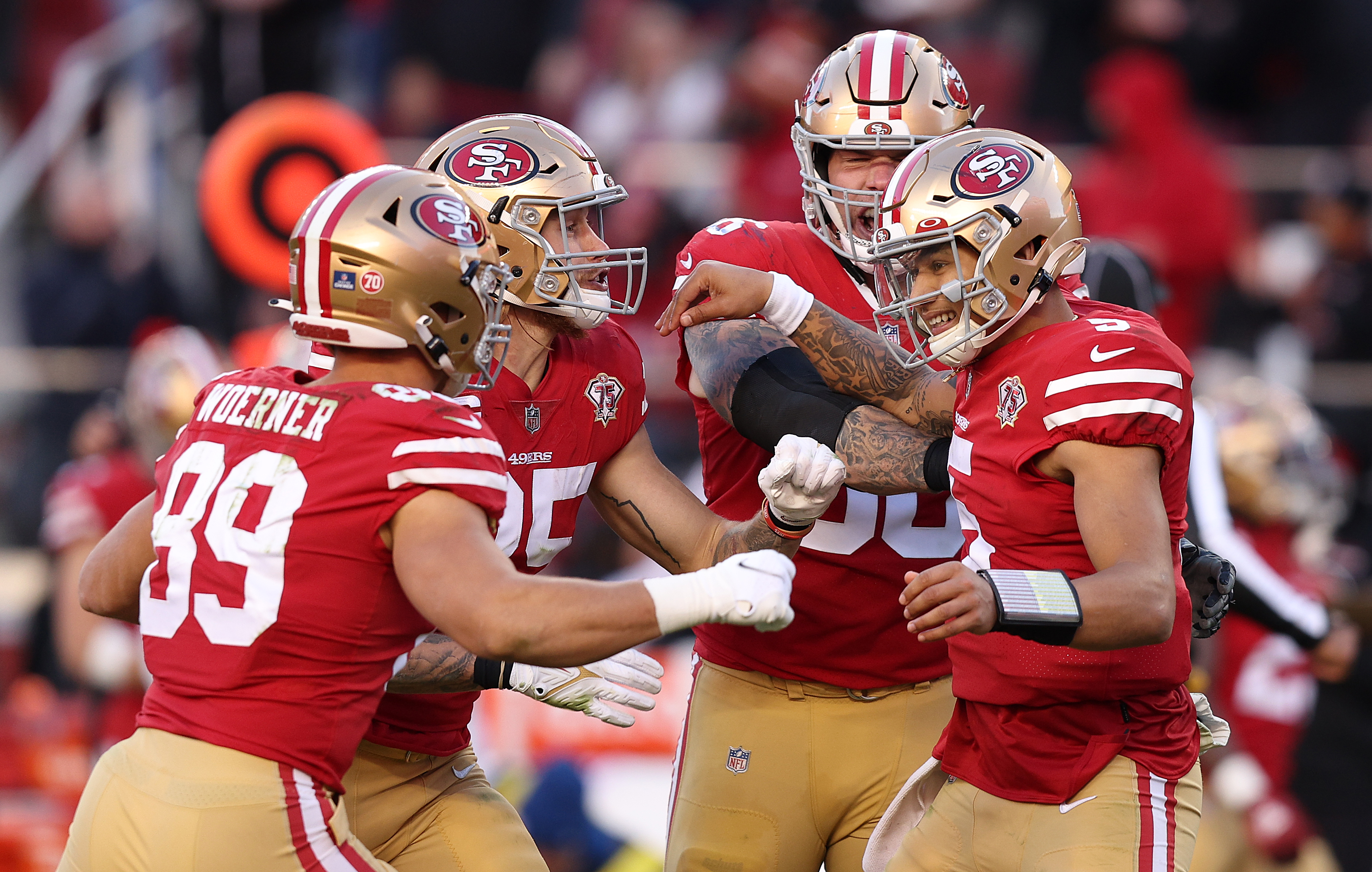49ers QB Trey Lance against the Houston Texans.