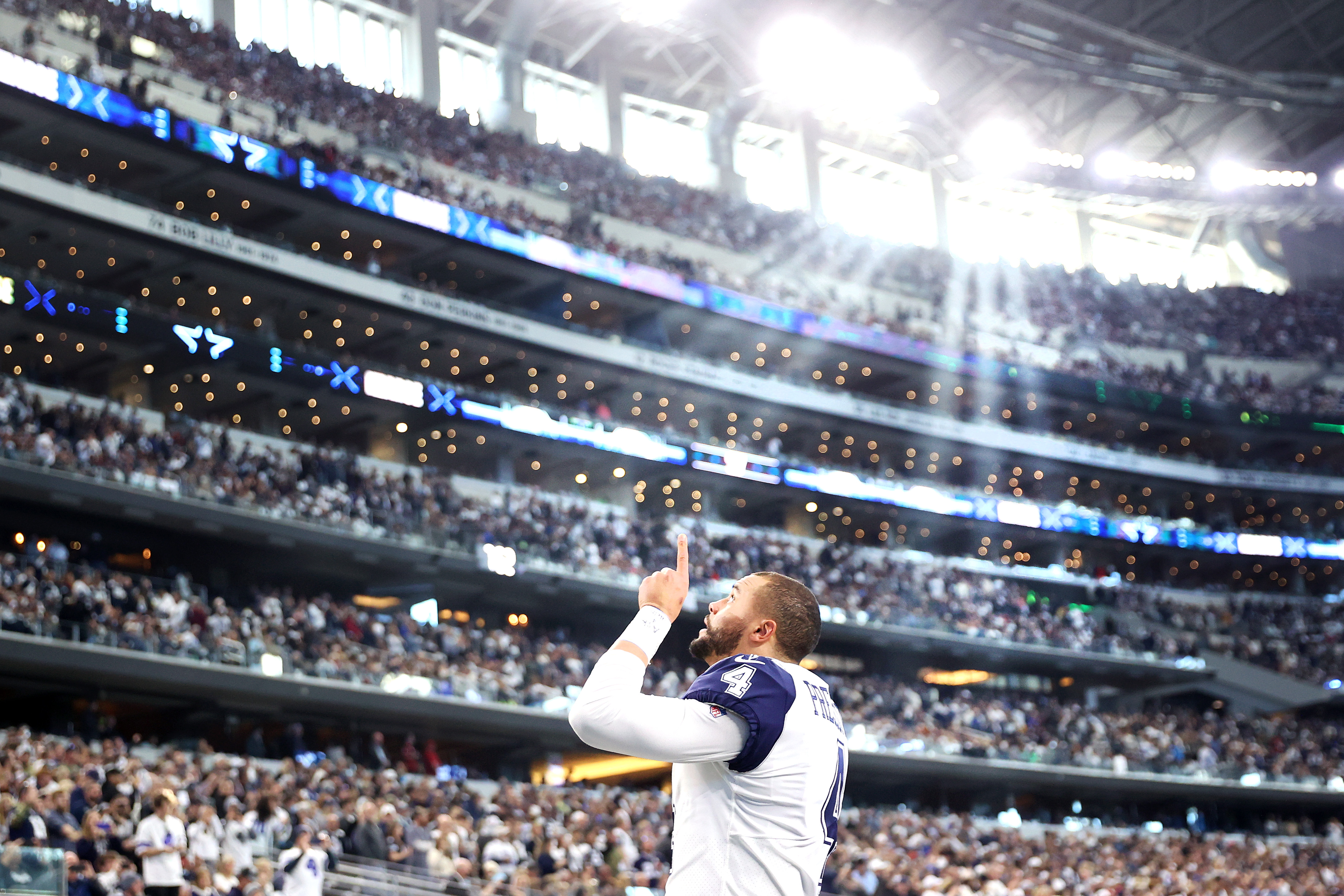 Dallas Cowboys QB Dak Prescott at AT&T Stadium.