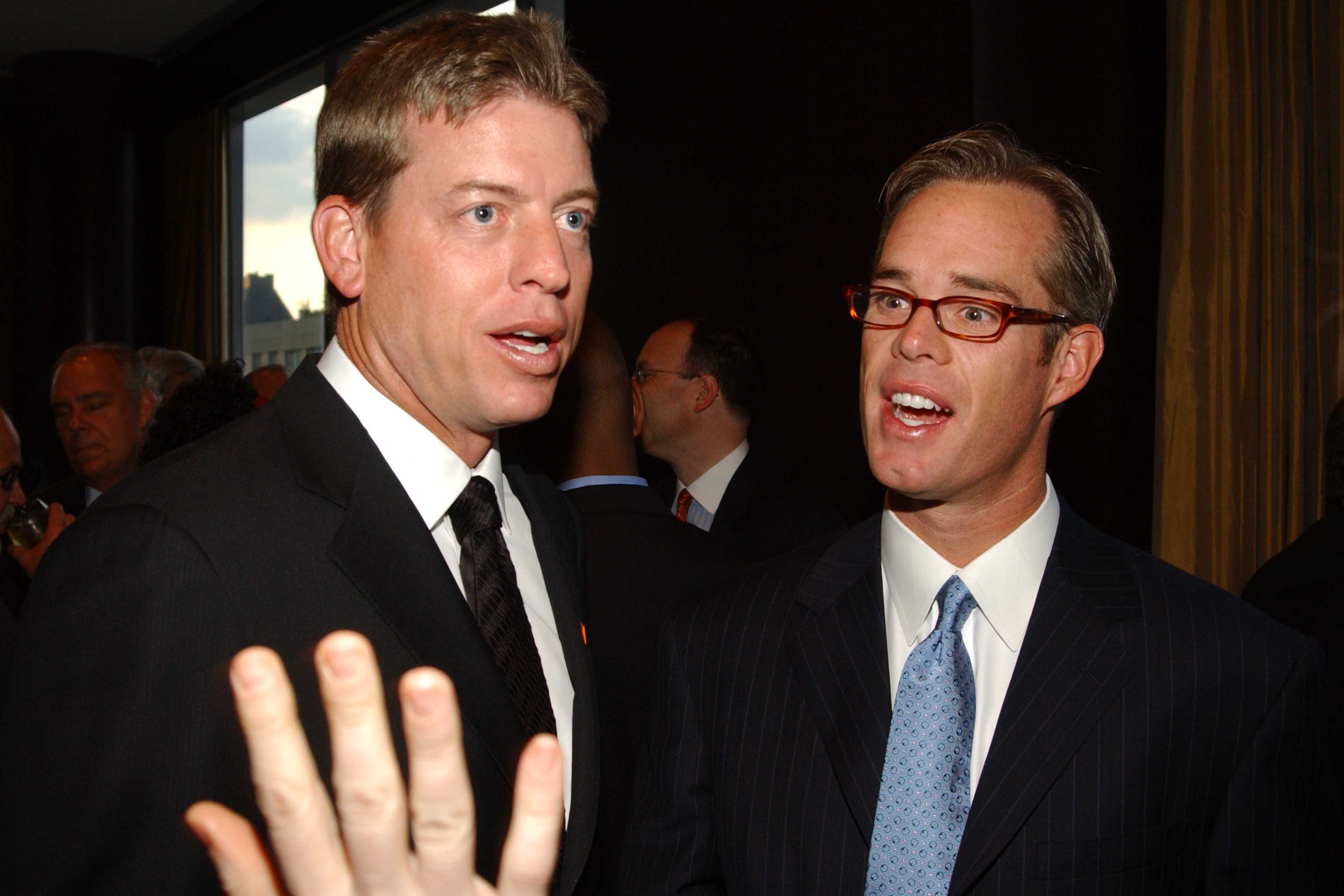 Troy Aikman and Joe Buck were not happy to be in Tampa on Sunday