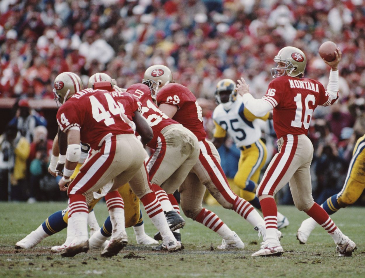 Joe Montana led the 49ers past the Rams in the 1989 NFC Championship Game
