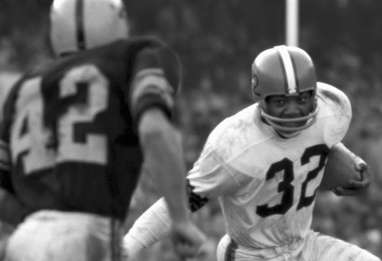 Cleveland Browns running back Jim Brown in 1958.