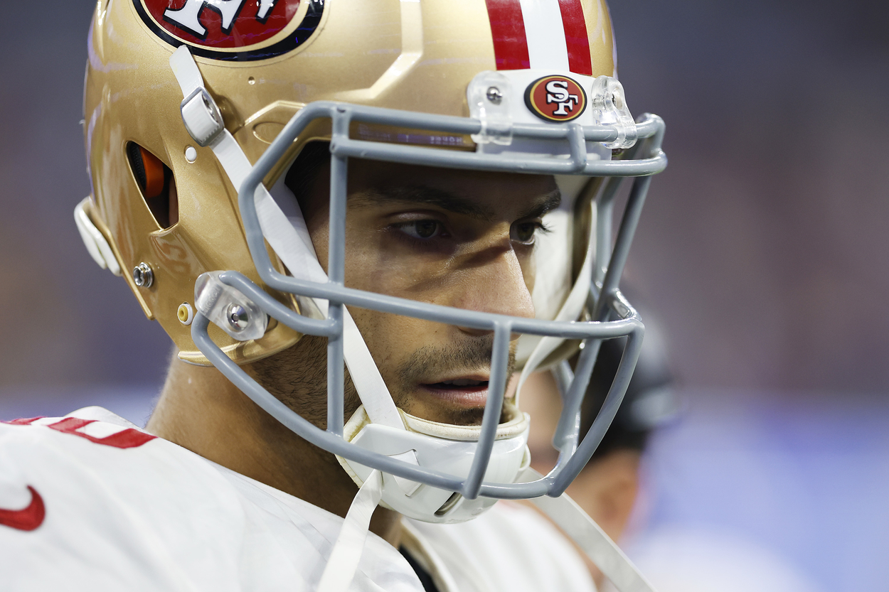 San Francisco 49ers quarterback Jimmy Garoppolo in 2022.