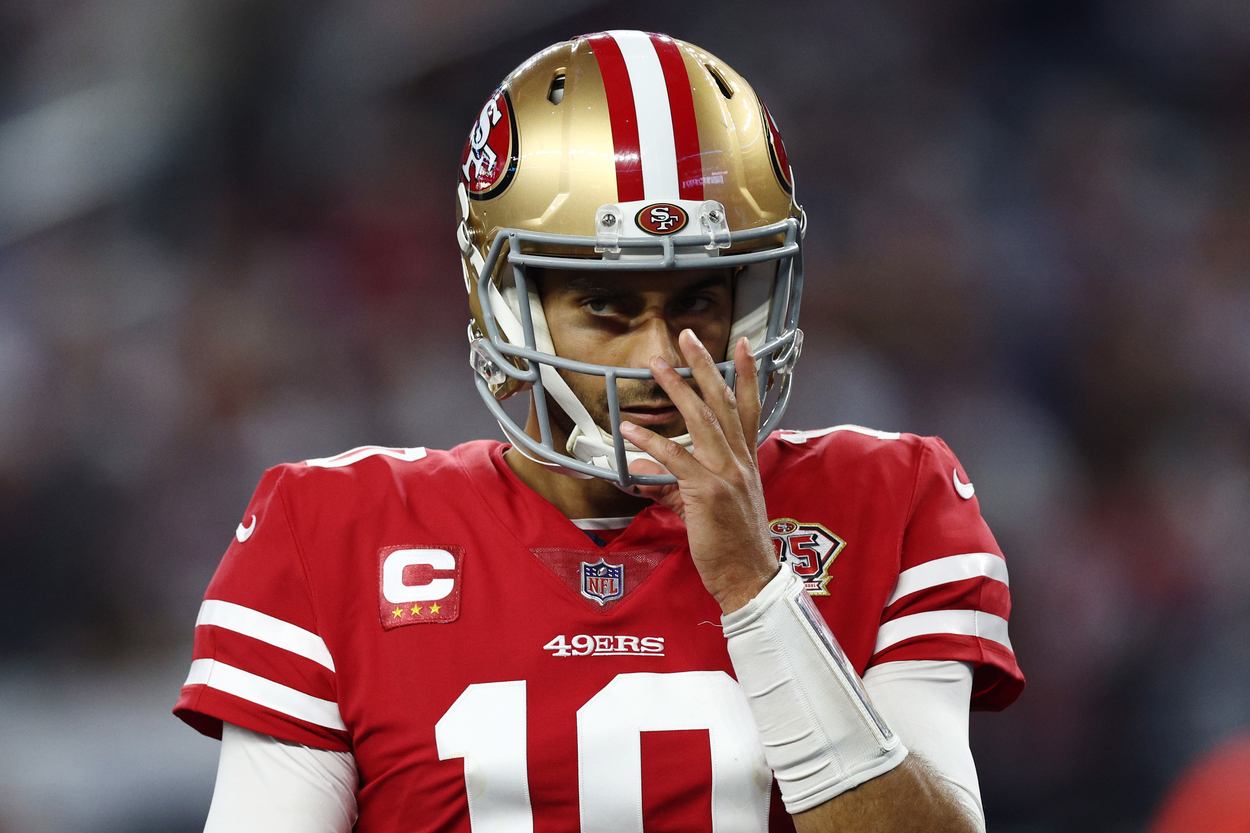 San Francisco 49ers quarterback Jimmy Garoppolo in 2022.