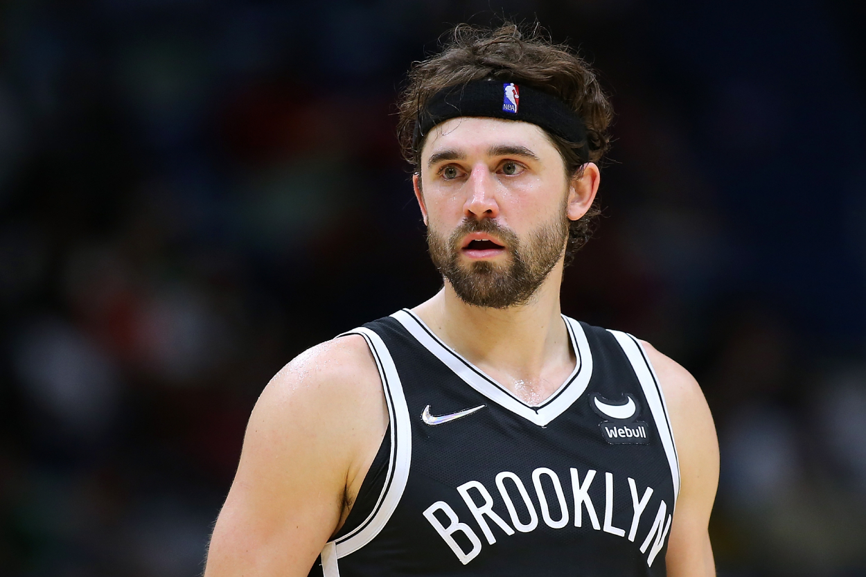 Joe Harris, who has reportedly been linked to a Cleveland Cavaliers trade if the Brooklyn Nets make him available.