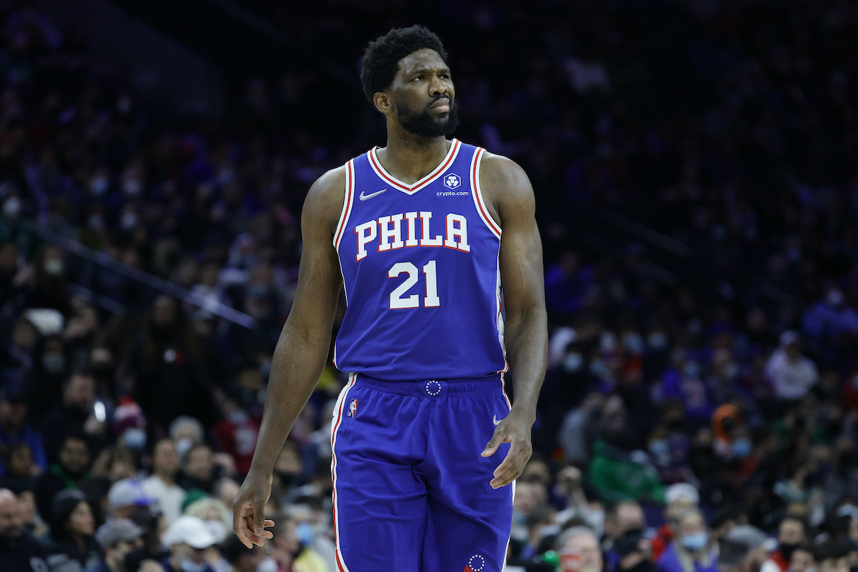 Joel Embiid seems content with the 76ers' current roster.