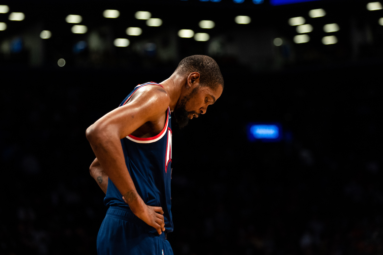 Kevin Durant curses out his Brooklyn Nets teammates.