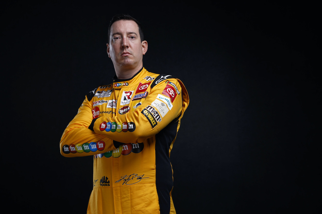 Kyle Busch poses for photo