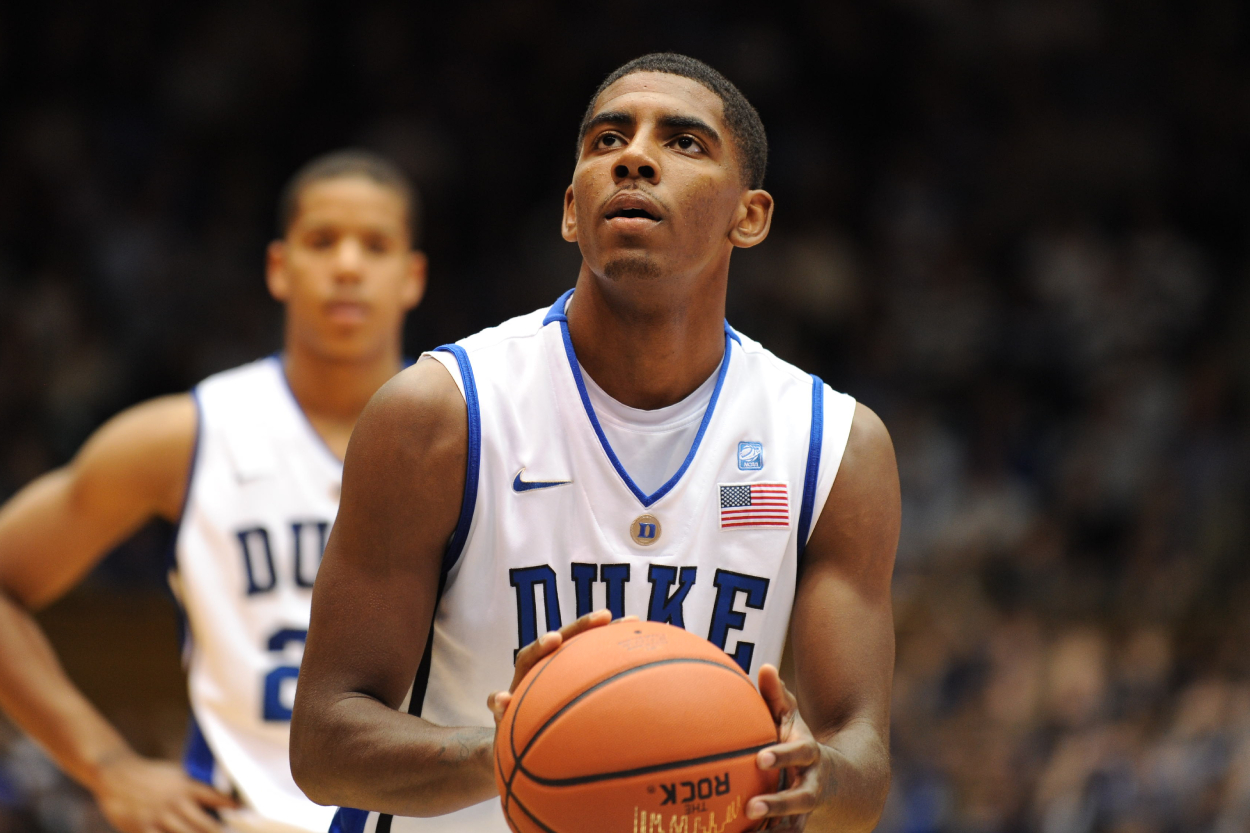 NBA guard and former Duke star Kyrie Irving in 2010.