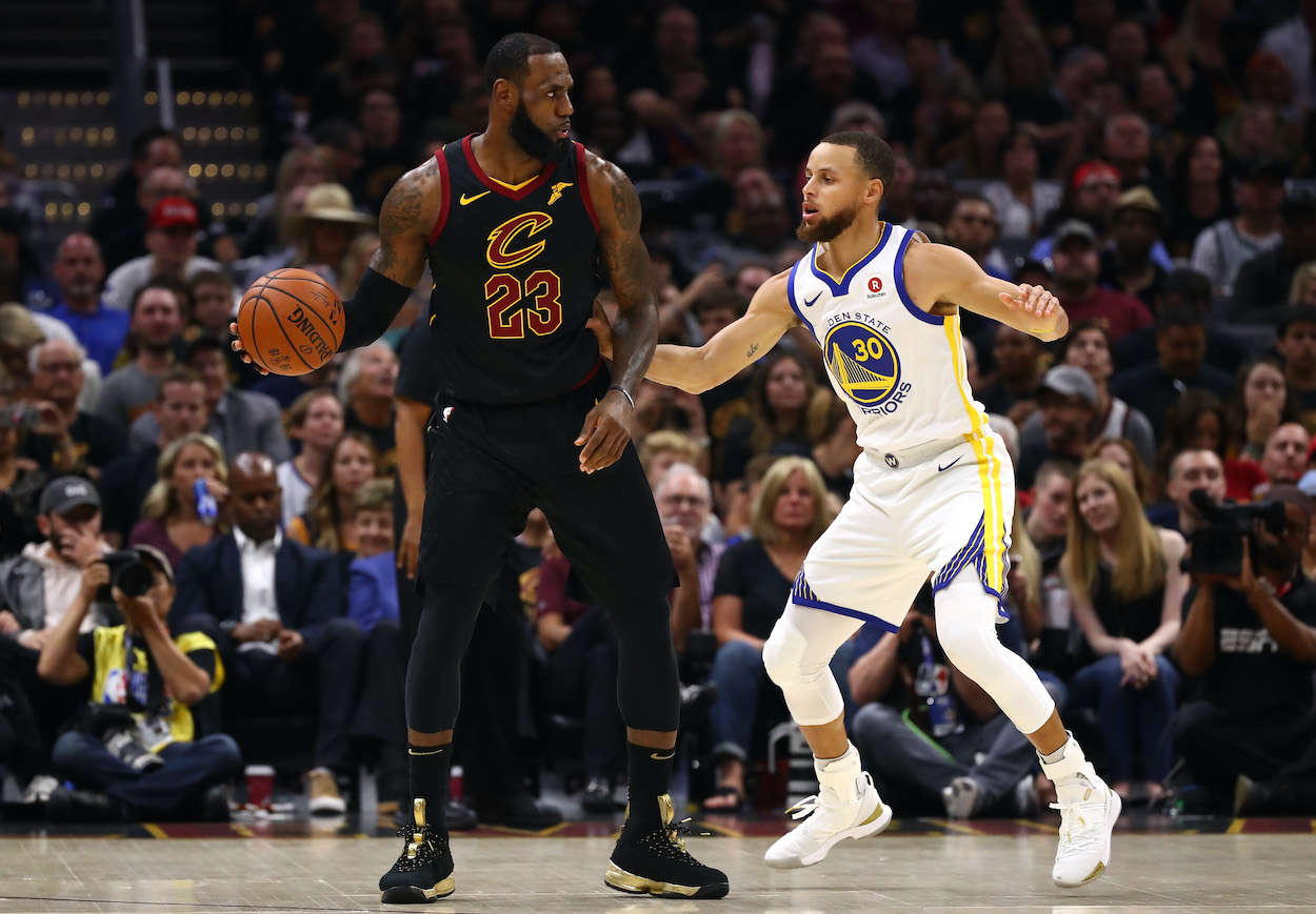 LeBron James gifted Stephen Curry a signed jersey back in 2018.