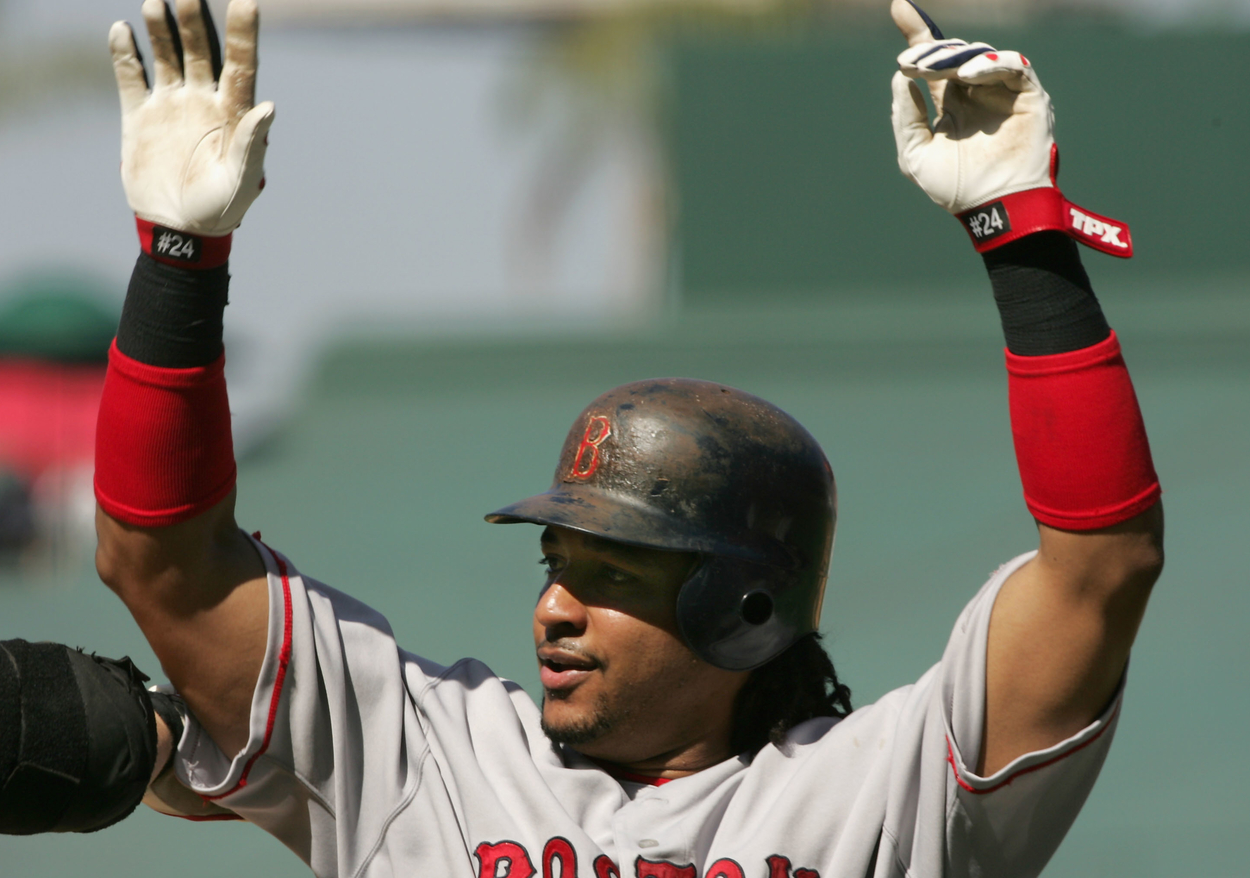 Boston Red Sox great Manny Ramirez in 2005.