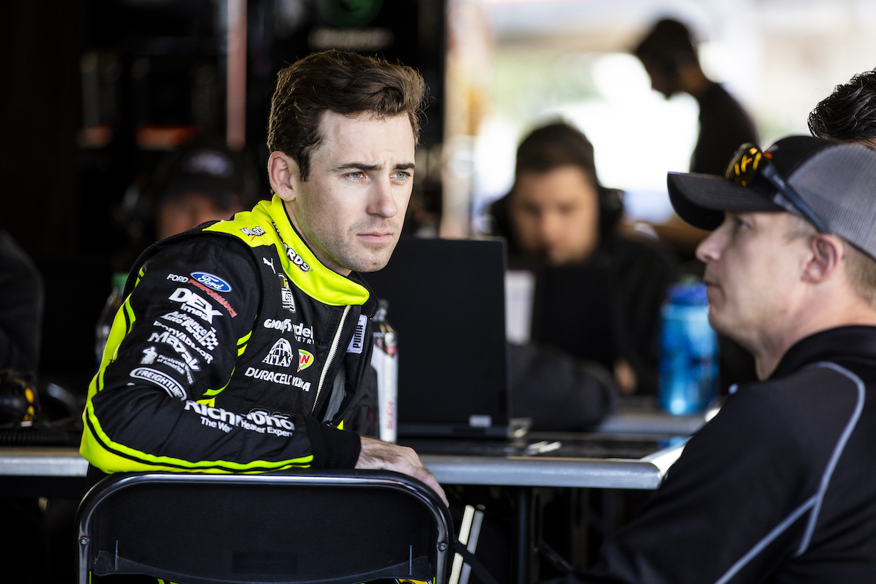 Ryan Blaney at Next Gen testing