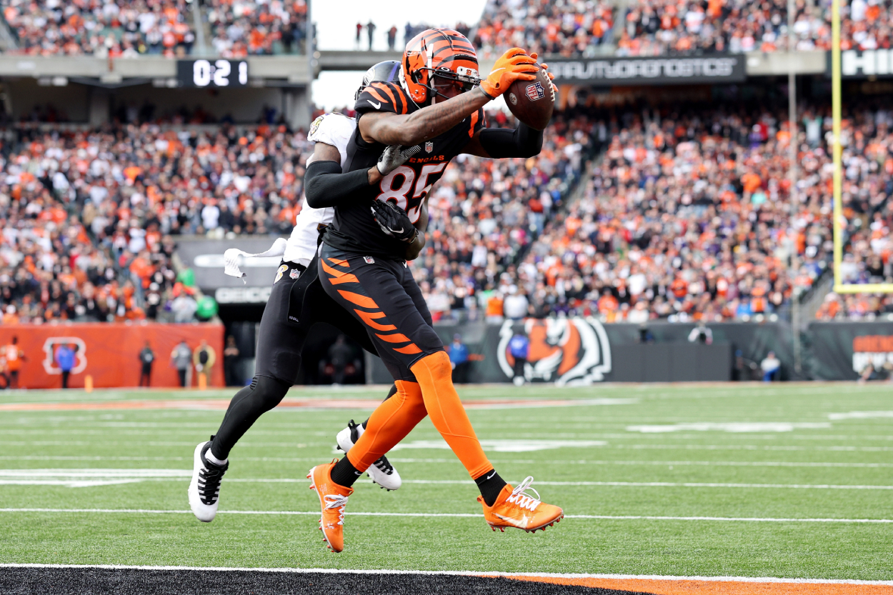 Wide receiver Tee Higgins, who has been one of the Cincinnati Bengals' best players during their turnaround.