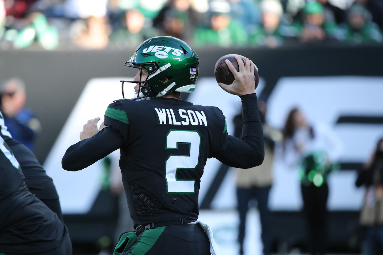 Jets QB Zach Wilson.