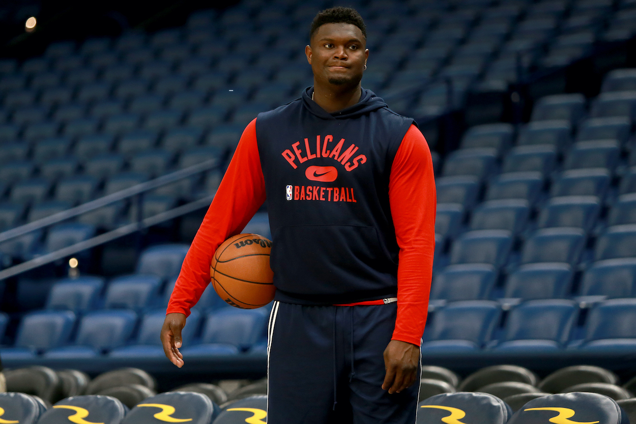 Zion Williamson still hasn't played for the Pelicans this season.