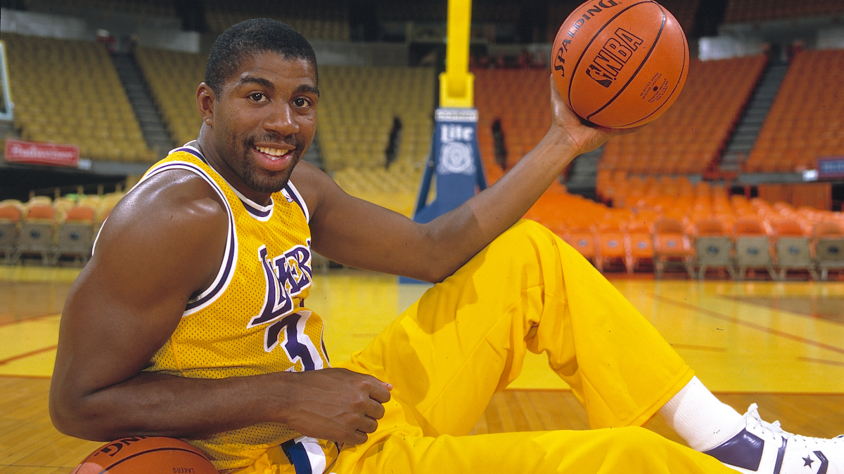 Magic Johnson  Magic johnson, Magic johnson lakers, Showtime lakers