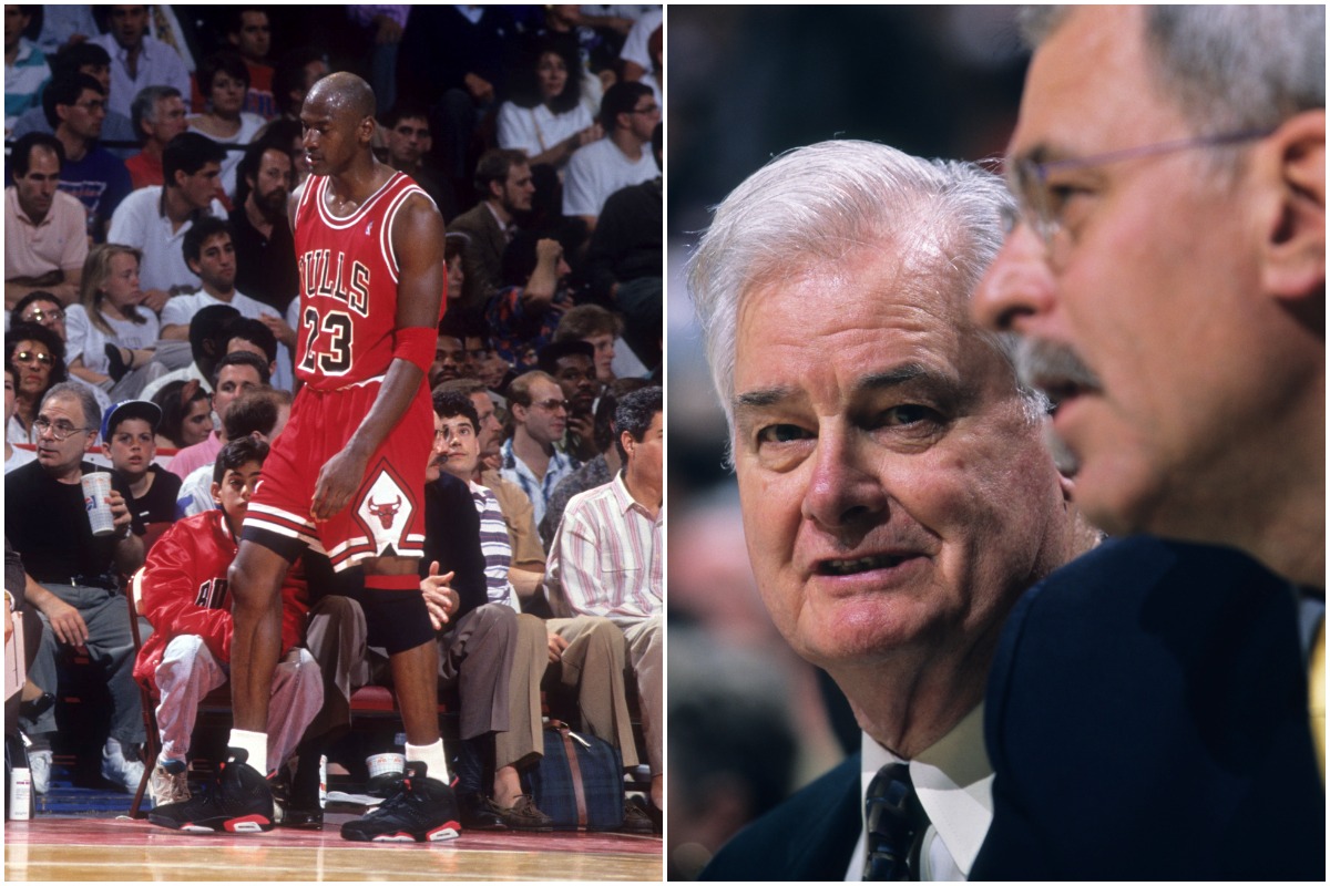 Michael Jordan Tex Winter Phil Jackson Pippen Bulls