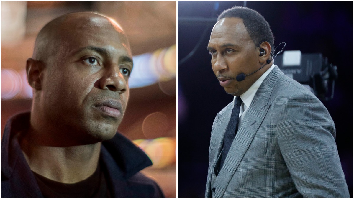Jay Williams and Stephen A. Smith once again got heated on the topic of Brooklyn Nets star Kyrie Irving. It's probably good there was a set between them.