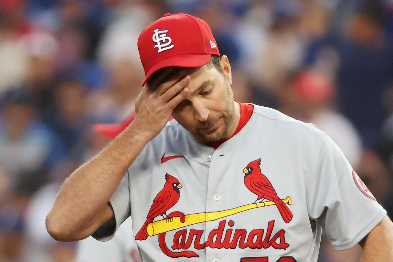St. Louis Cardinals pitcher Adam Wainwright in 2021.