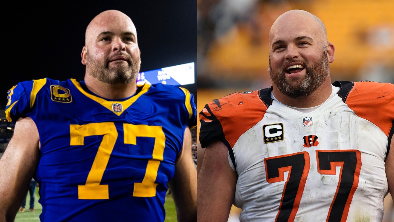 Left tackle Andrew Whitworth in action for the Rams and Bengals