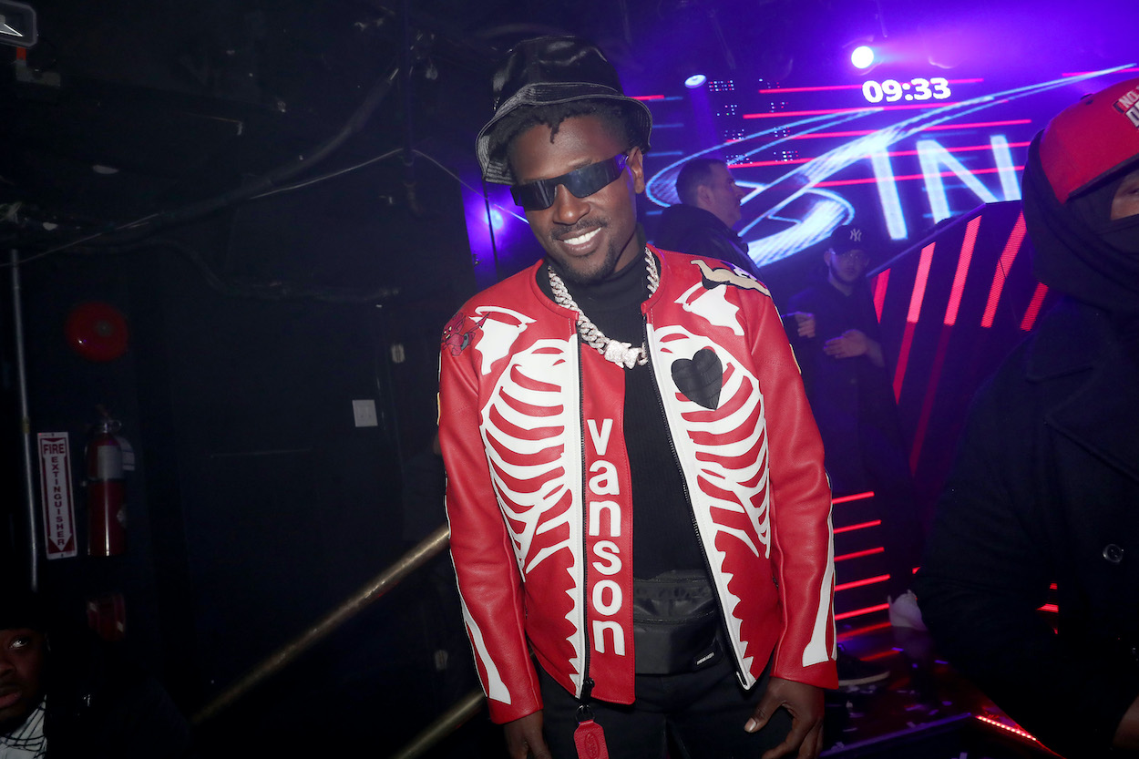 Antonio Brown during his single release party at Sins of Sapphire on January 09, 2022 in New York City.
