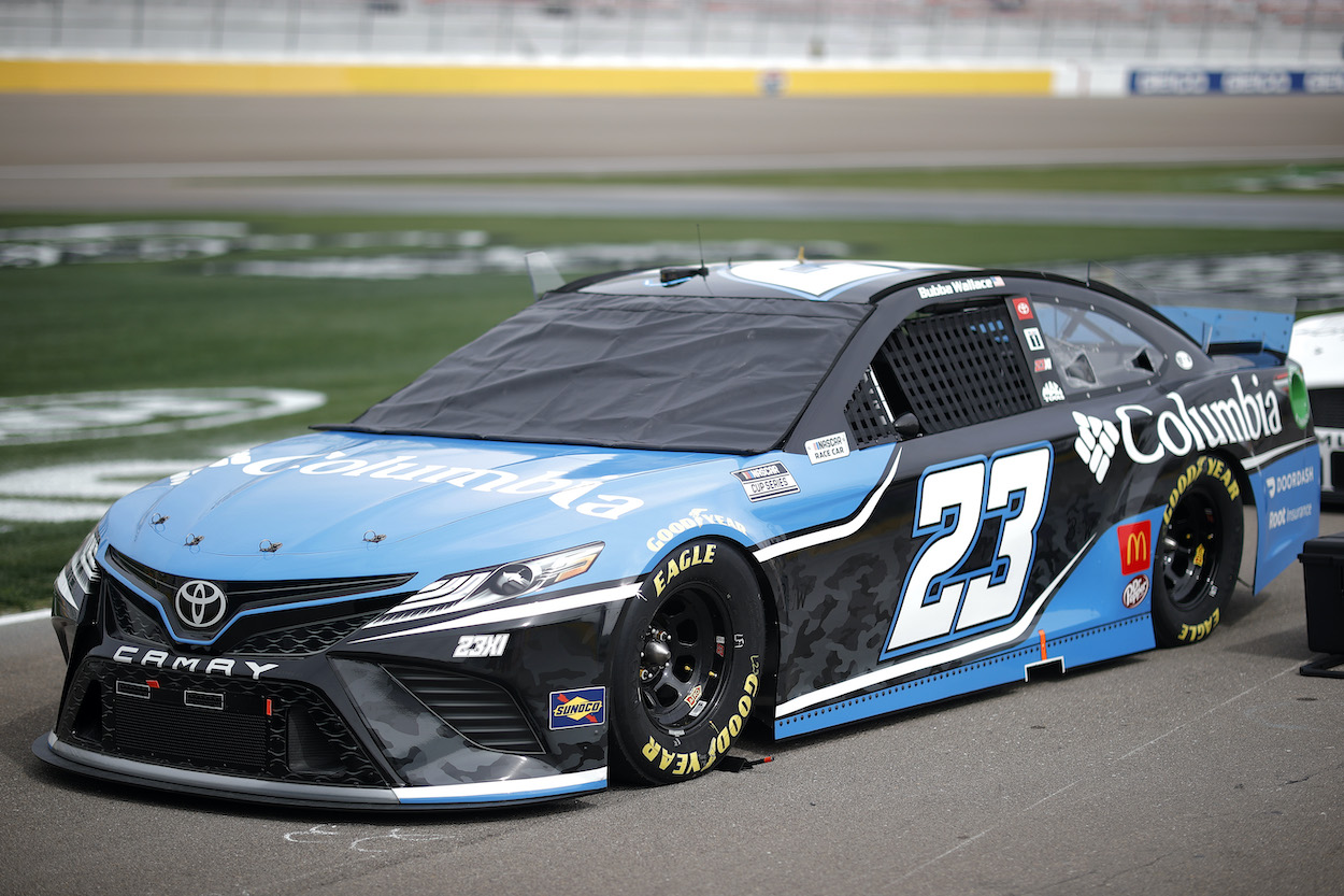 Bubba Wallace car on grid