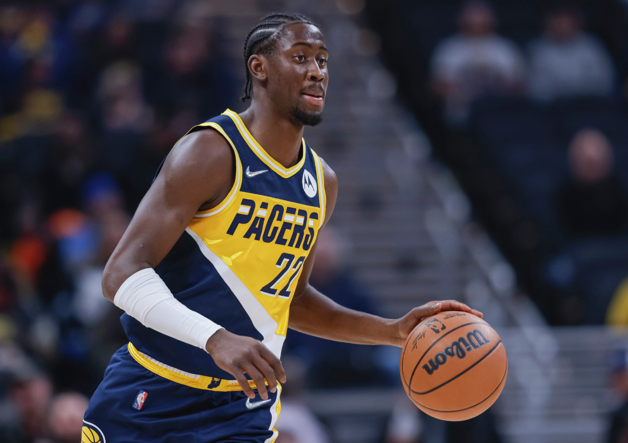 Indiana Pacers star Caris LeVert, who could be on his way to the Cavs before the 2022 NBA Trade Deadline.