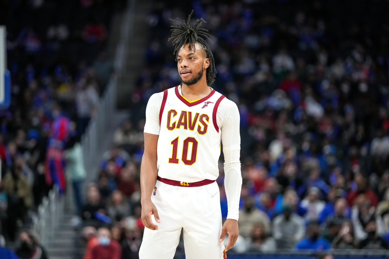 Cavs point guard Darius Garland, who recently gave some insightful comments about the Caris LeVert trade.