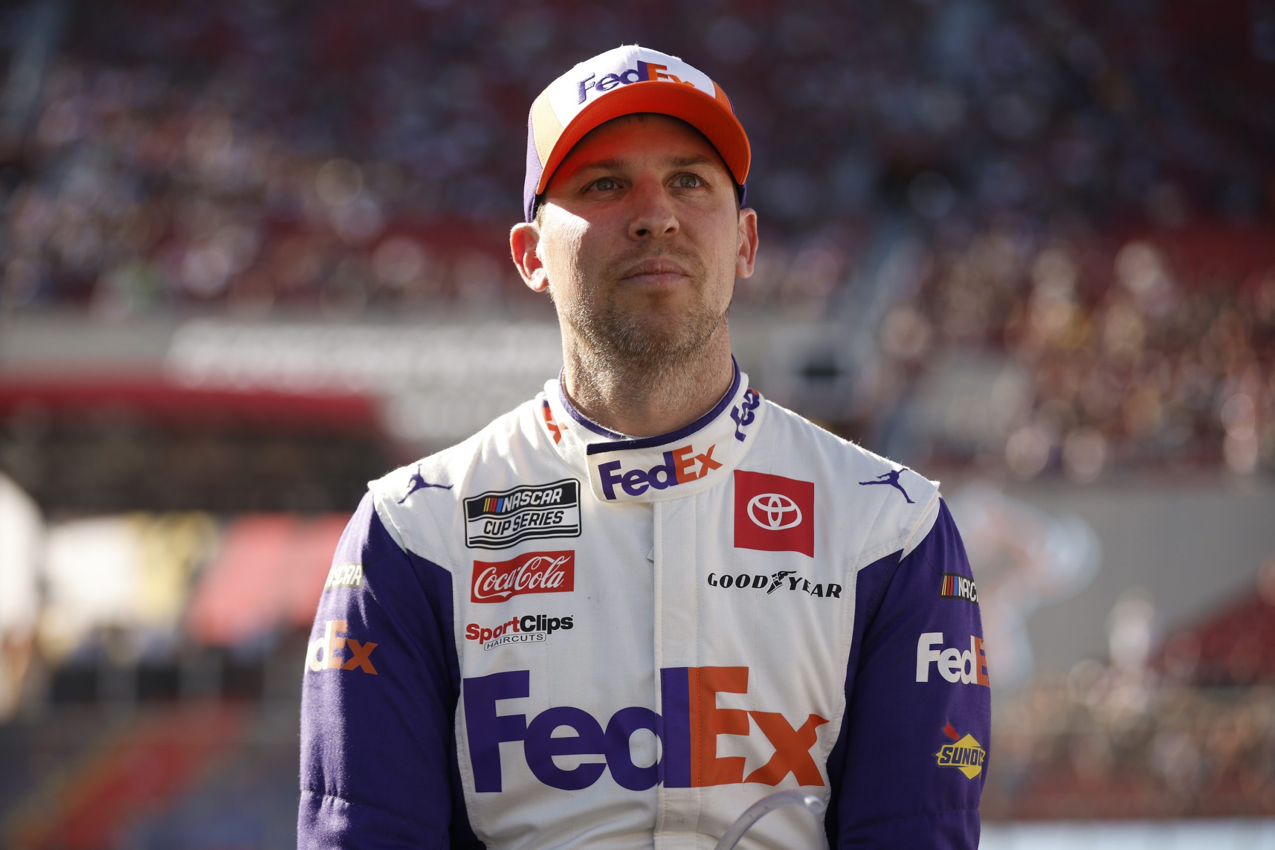 Denny Hamlin prevails at Bristol despite fans' boos, seeks first