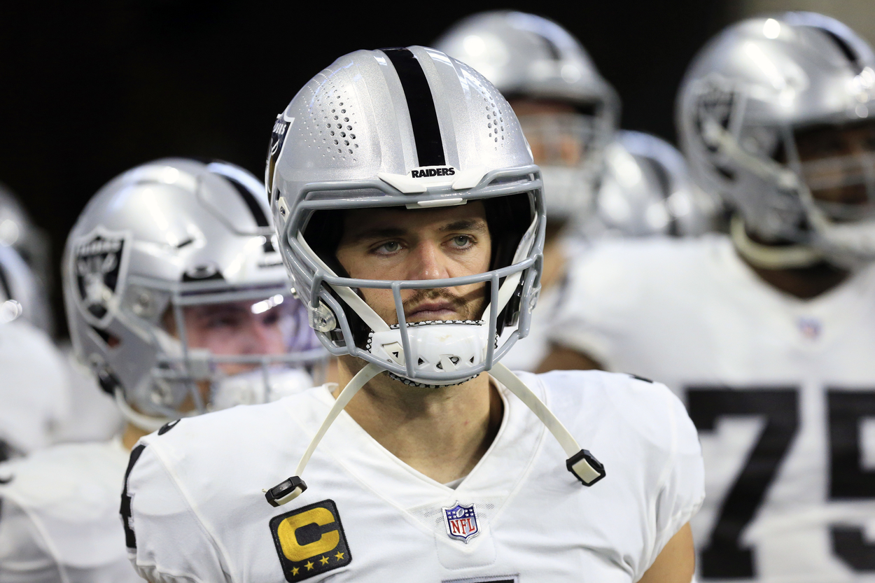 Las Vegas Raiders quarterback Derek Carr in 2022.