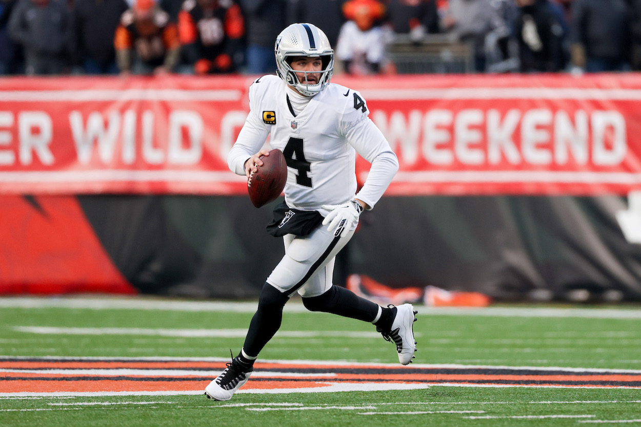 Raiders QB Derek Carr.