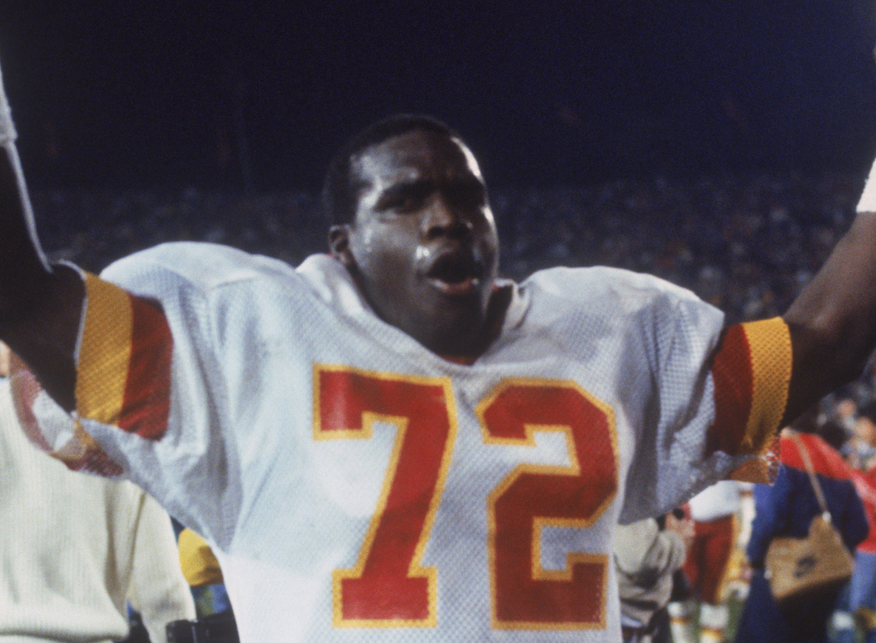 Washington's Dexter Manley after Super Bowl 17.