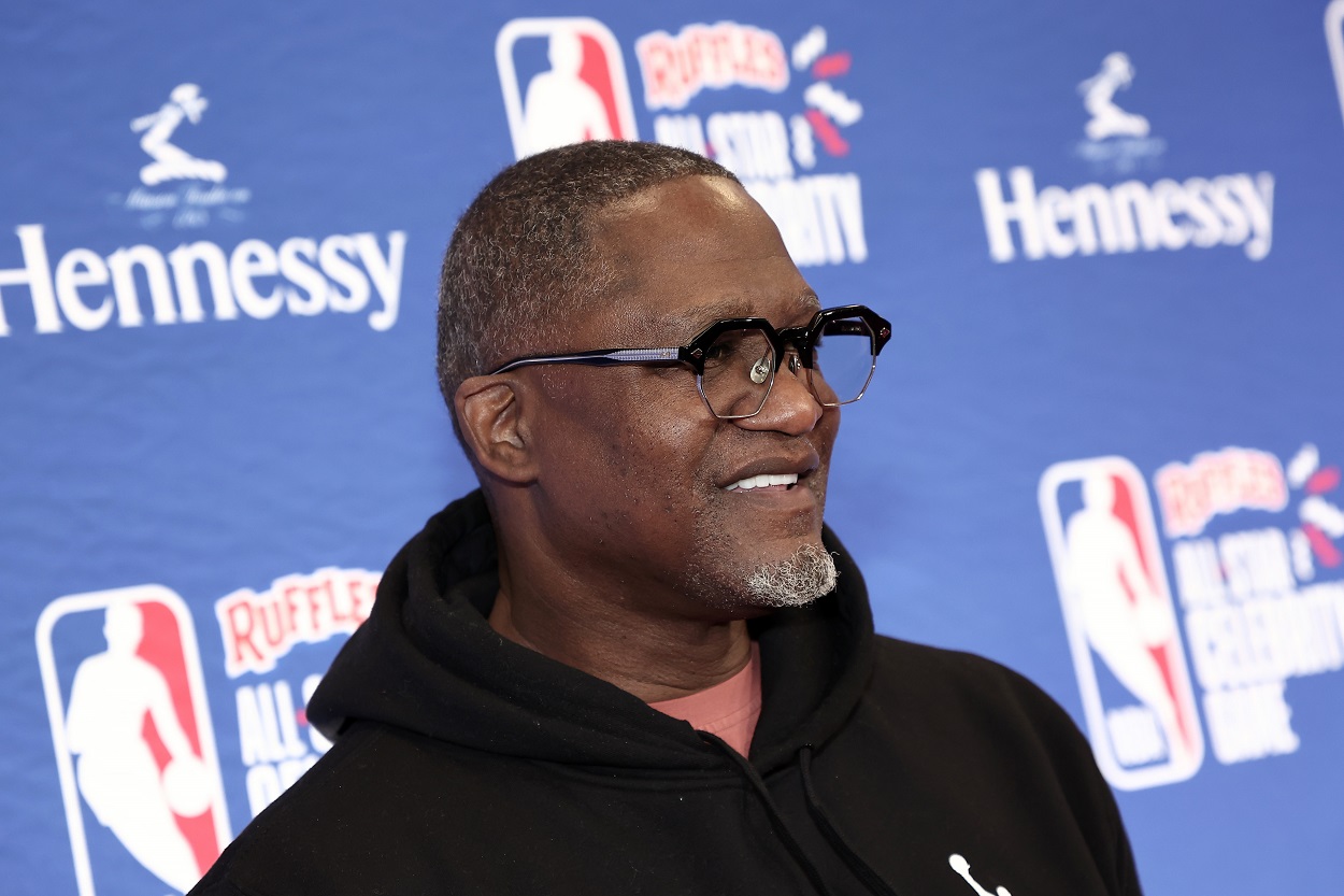 Dominique Wilkins at the 2022 NBA All-Star festivities