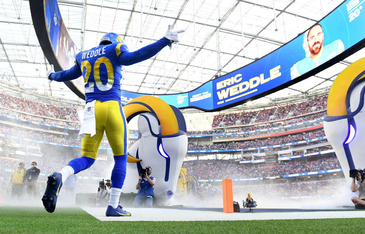 Los Angeles Rams safety Eric Weddle in 2022.