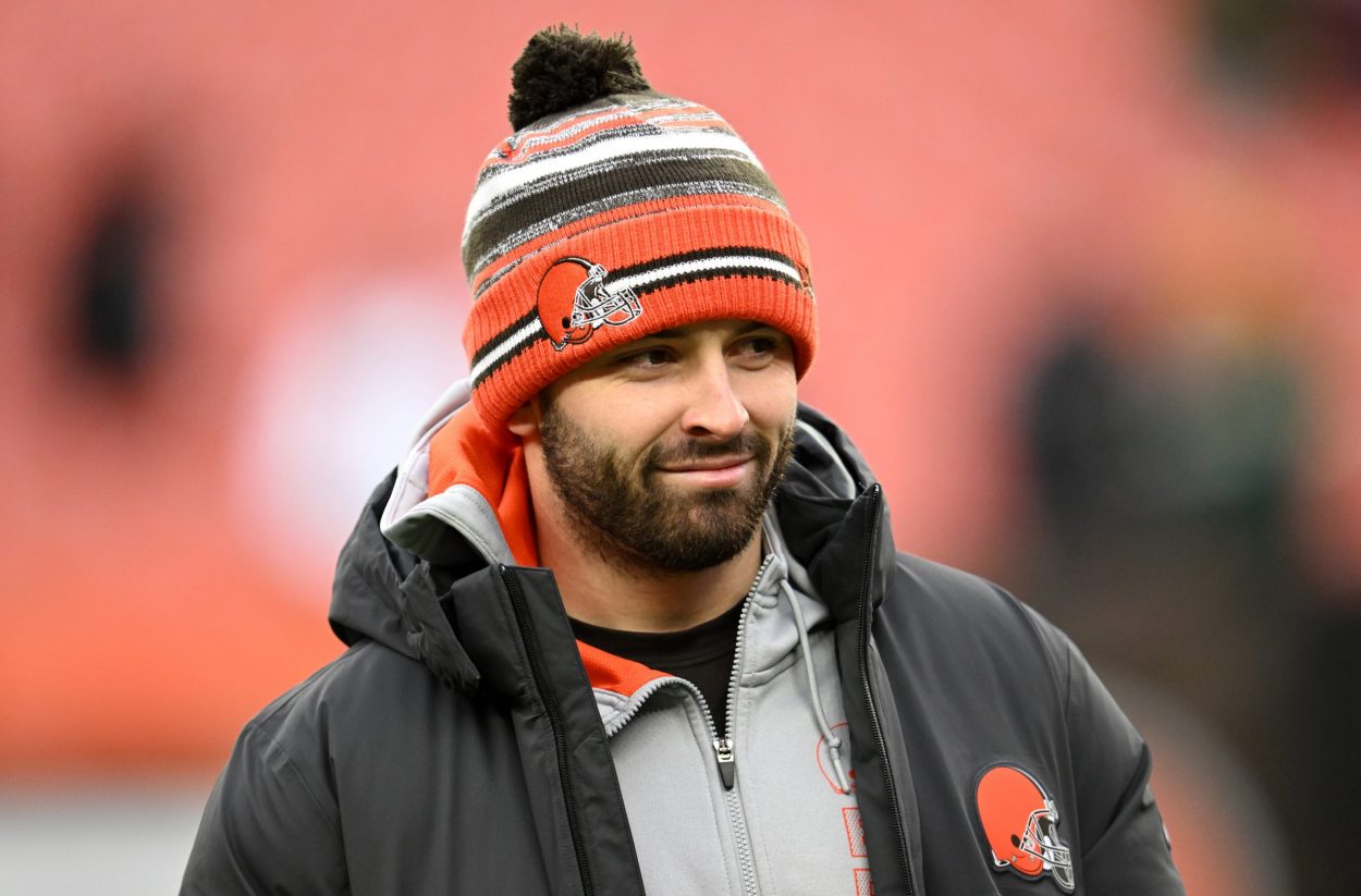 Baker Mayfield is progress in his shoulder rehab