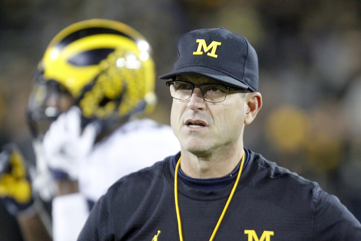Jim Harbaugh, not head coach of the Minnesota Vikings
