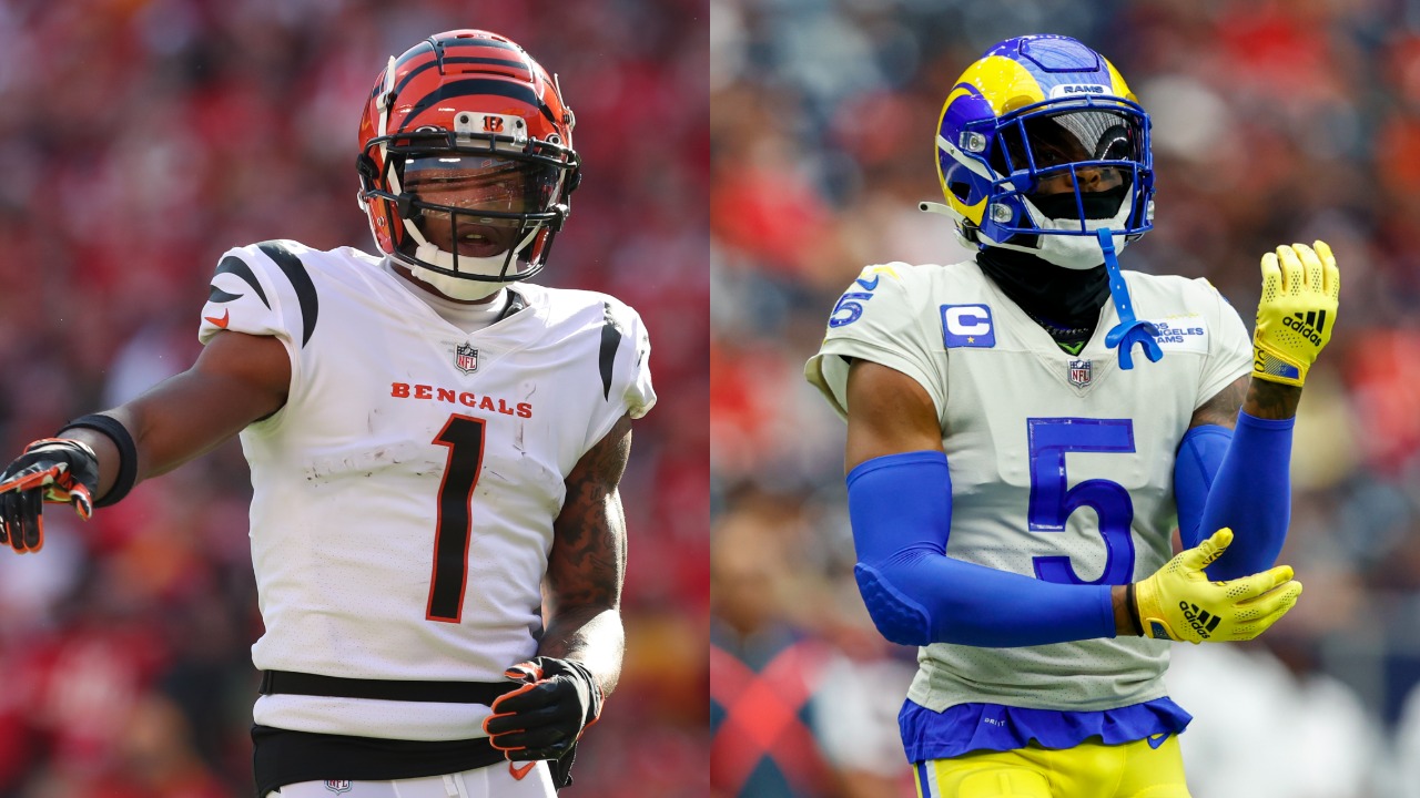 Bengals WR Ja'Marr Chase will match up against Rams CB Jalen Ramsey in the 2022 Super Bowl