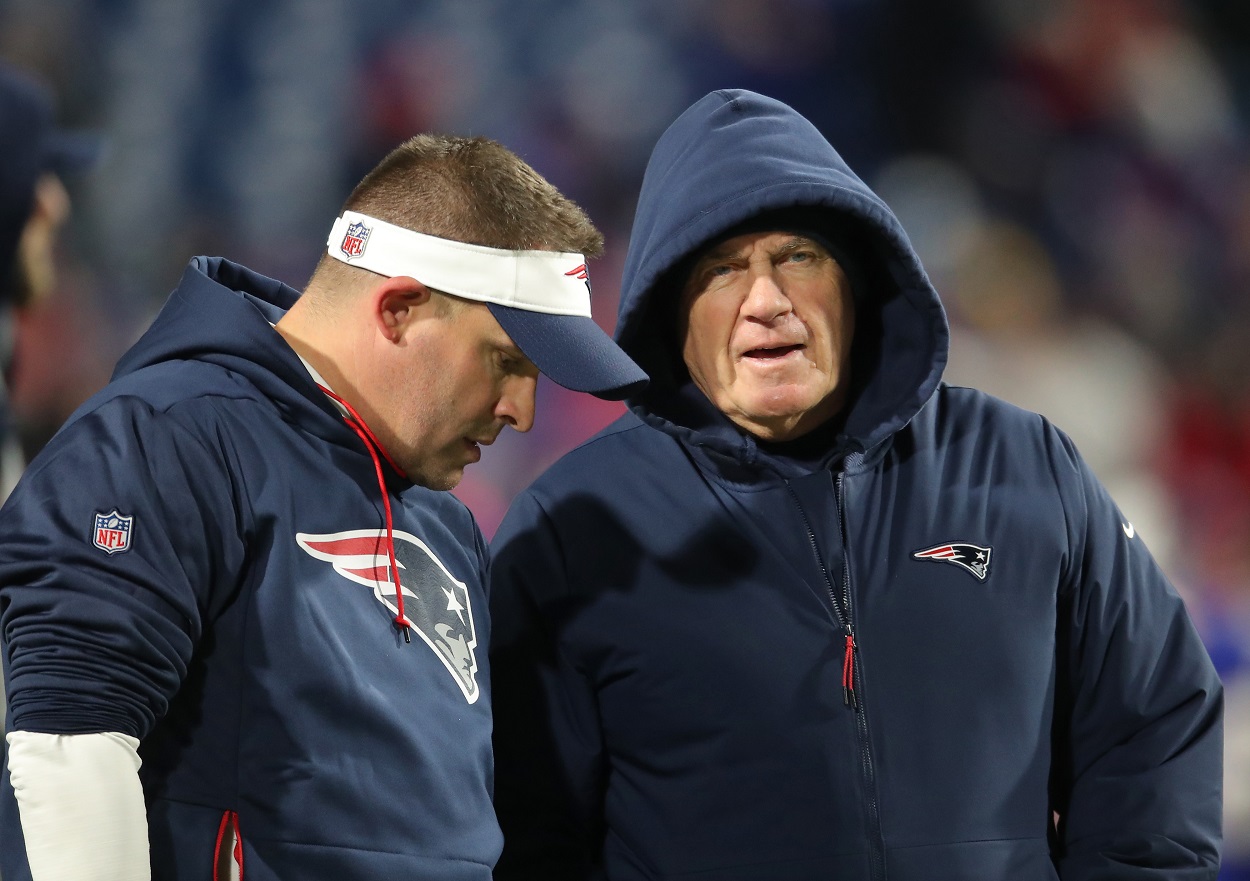 Josh McDaniels and Bill Belichick