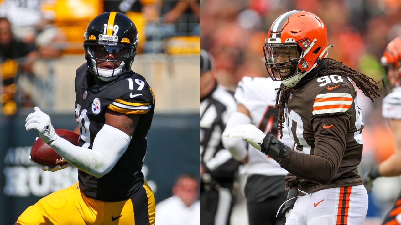 Steelers WR JuJu Smith-Schuster and Browns defensive end could be on the Chiefs' radar in NFL free agency