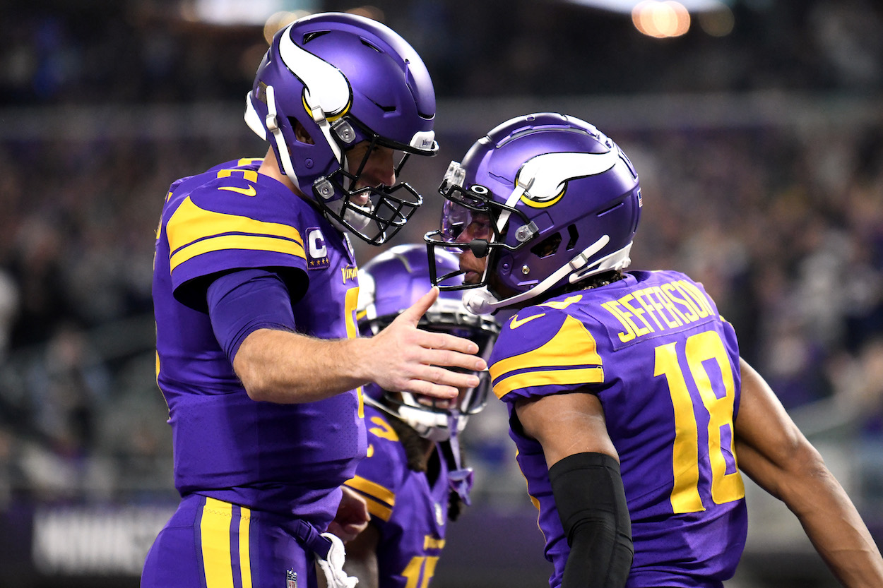 Justin Jefferson and Kirk Cousins.
