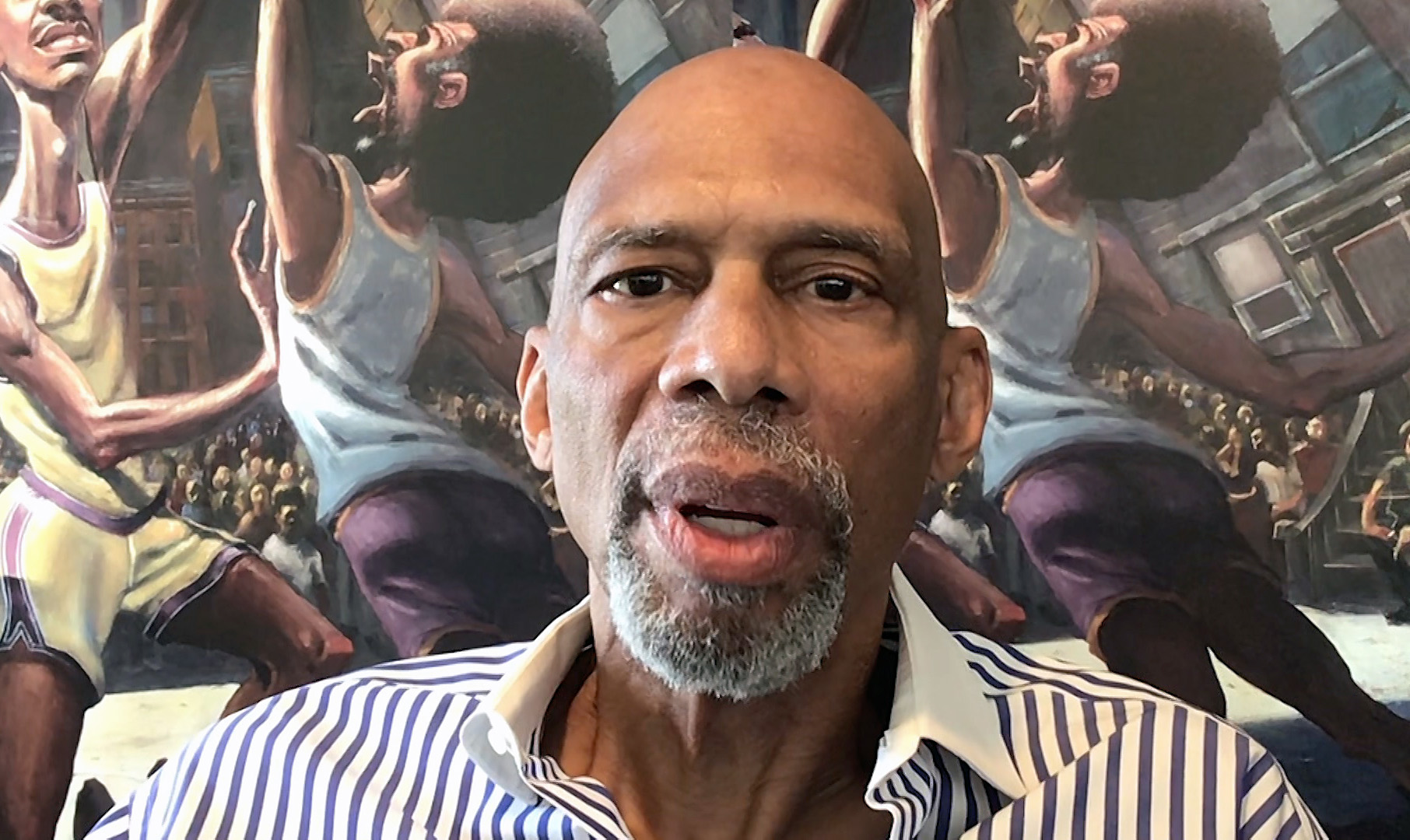 In this screengrab, Kareem Abdul-Jabbar speaks during "Saving Our Selves: A BET COVID-19 Effort" airing on April 22, 2020.