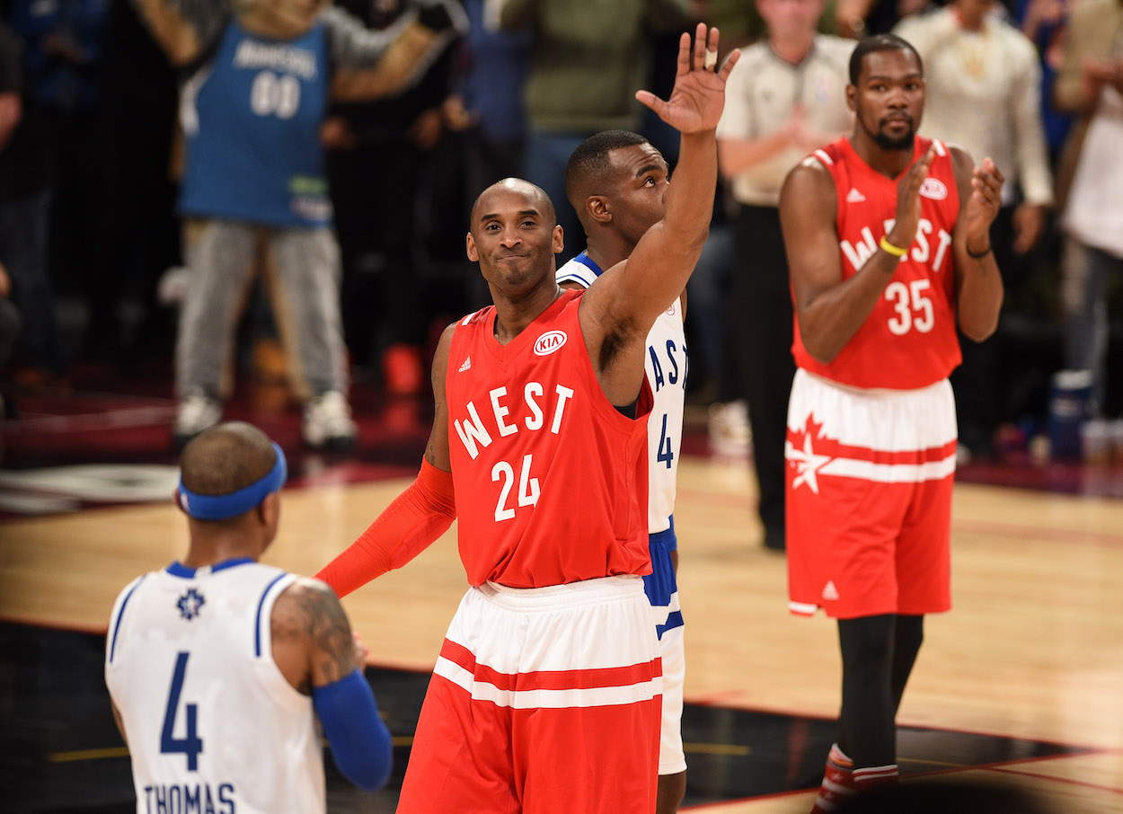 Kobe Bryant is tied for the most NBA All-Star Game MVPs.