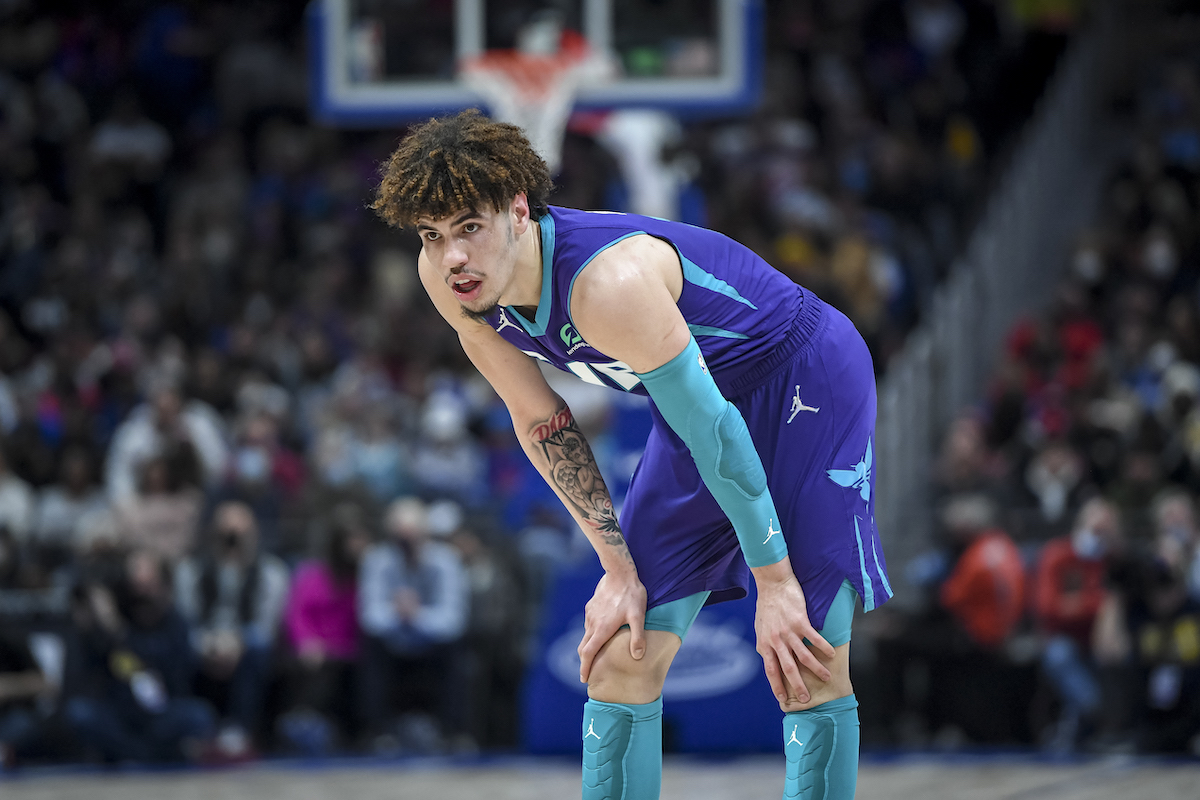 LaMelo Ball takes a breather