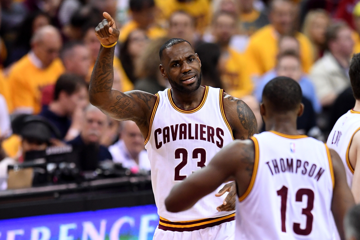 Cavs legend LeBron James during the 2016 Eastern Conference Finals.