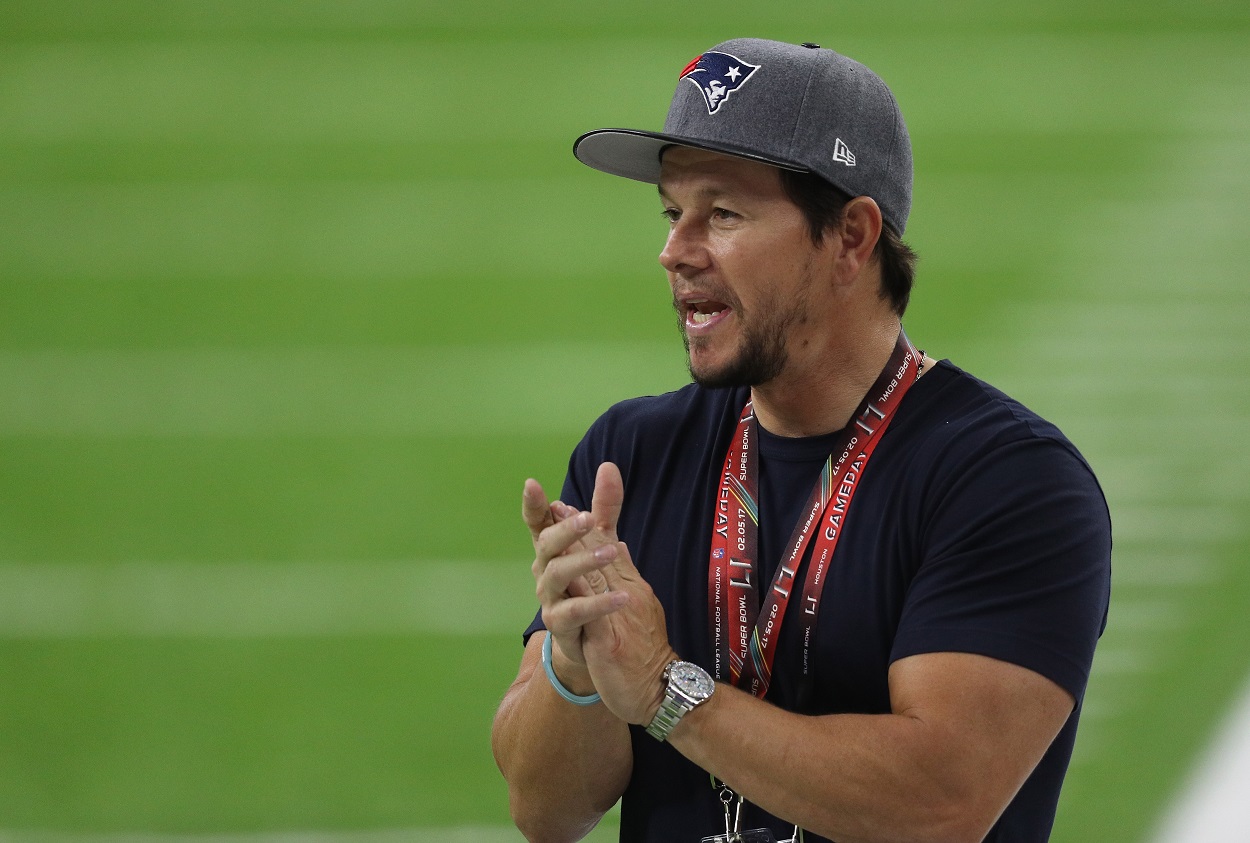 Mark Wahlberg, noted fan of the New England Patriots