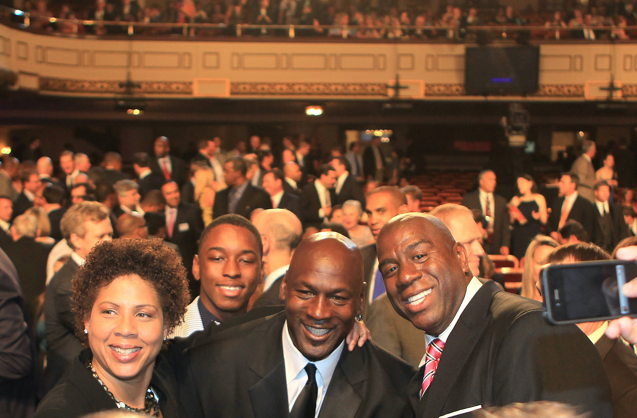 Michael Jordan Issued a Challenge to Magic Johnson at the 2022 All-Star Game