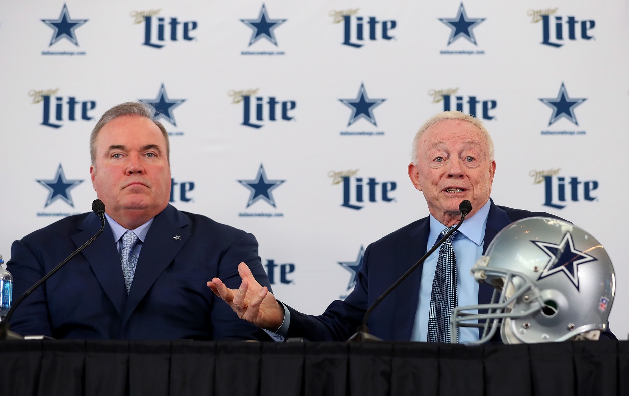 Mike McCarthy and Dallas Cowboys owner Jerry Jones
