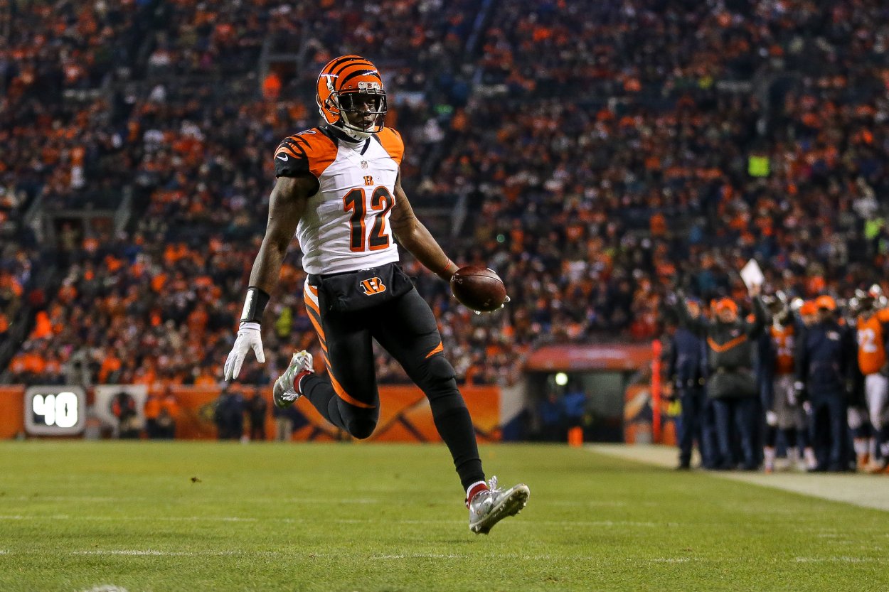 Former Cincinnati Bengals wide receiver Mohamed Sanu during a game in 2015.