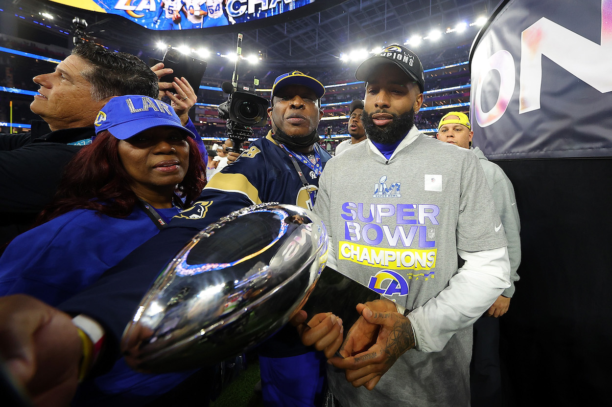 Chris Collinsworth said God played a role in Odell Beckham Jr. winning the SB with the Rams.