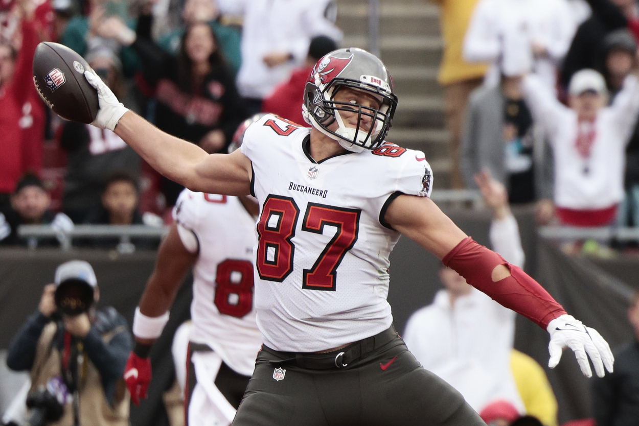 Tampa Bay Buccaneers tight end Rob Gronkowski in 2022.